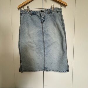 Smart Set Blue Pencil Skirt Knee-Length Casual